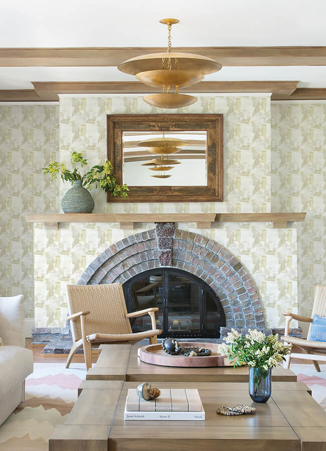 perrin-olive-gem-geometric-wallpaper-york-wallcoverings-4121-26948 - York Wallcoverings Papel pintado