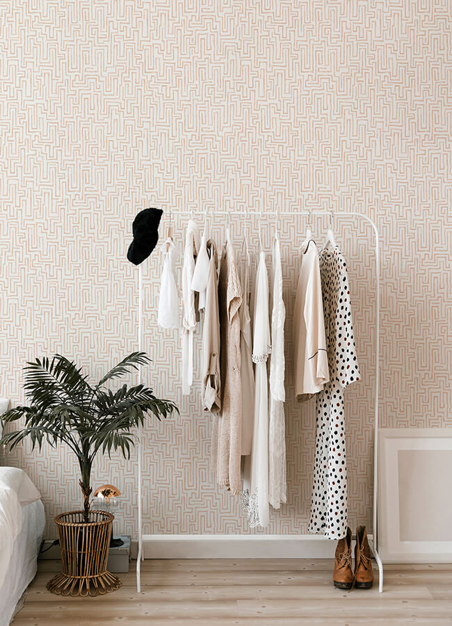 ramble-blush-geometric-wallpaper-york-wallcoverings-4121-26954 - York Wallcoverings Papel pintado