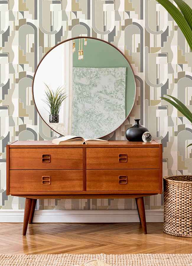 Odele Honey Geometric Archways Wallpaper - York Wallcoverings - 4121-72203 - York Wallcoverings Wallpaper