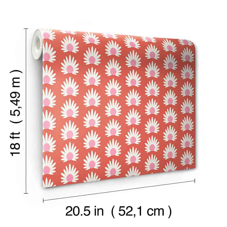 Valentino Fleur Peel & Stick Wallpaper - York Wallcoverings - SCS6060 - York Wallcoverings Wallpaper