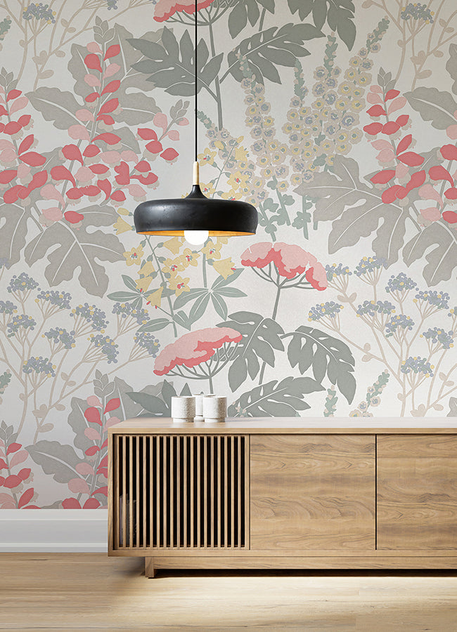 pink-paradise-pink-dove-grey-wall-mural-york-wallcoverings-astm5048 - York Wallcoverings Wallpaper
