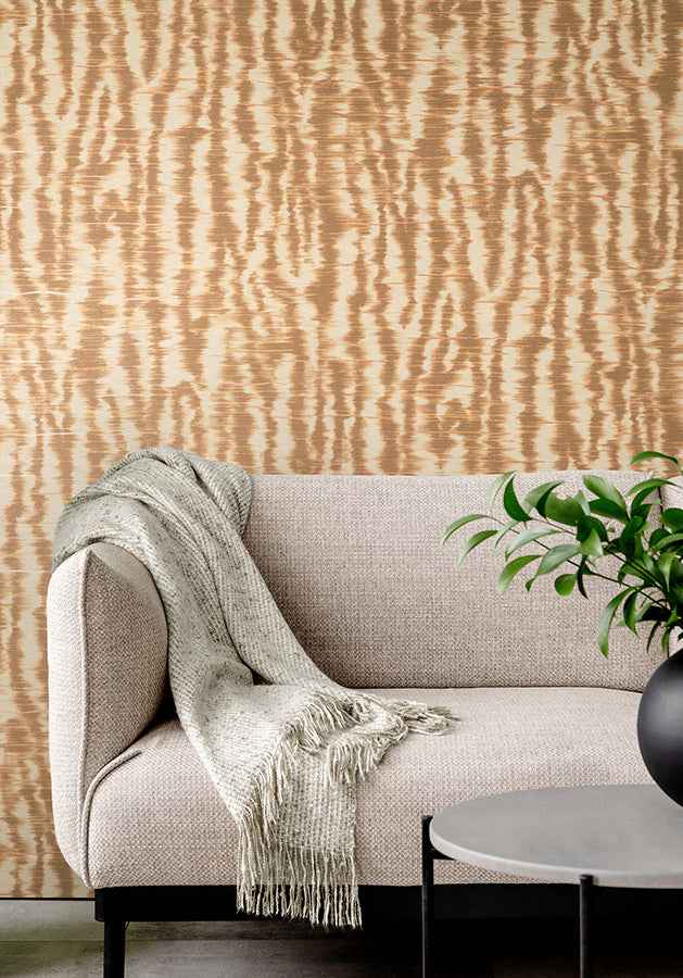 Hartmann Rust Stripe Texture Wallpaper - York Wallcoverings - PK333442 - York Wallcoverings Wallpaper