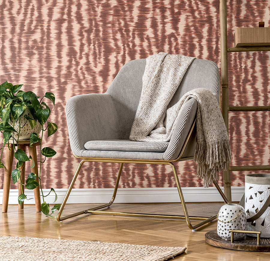 Hartmann Burgundy Stripe Texture Wallpaper - York Wallcoverings - PK333444 - York Wallcoverings Wallpaper