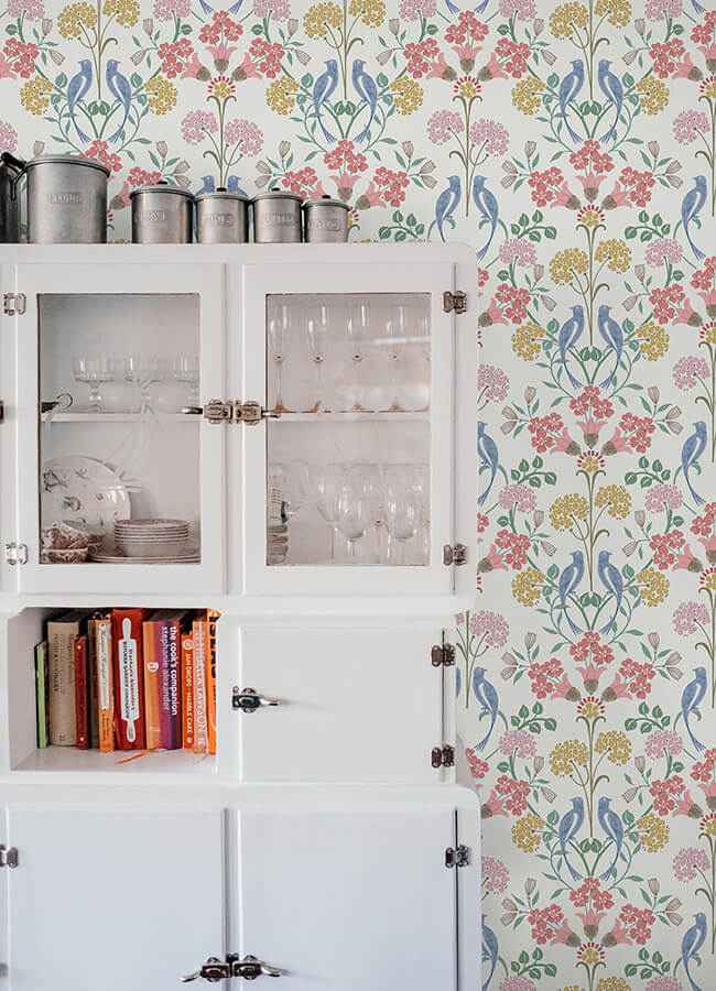 Pink Meadow Song Peel & Stick Wallpaper - York Wallcoverings - NUS6094 - York Wallcoverings Wallpaper