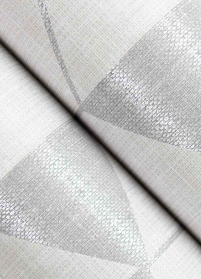 Fairbank Silver Linen Geometric Wallpaper - York Wallcoverings - 4034-26771 - York Wallcoverings Wallpaper