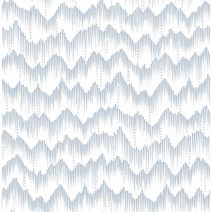 Holmby Light Blue Brushstroke Zigzag Wallpaper - York Wallcoverings - 4034-26777