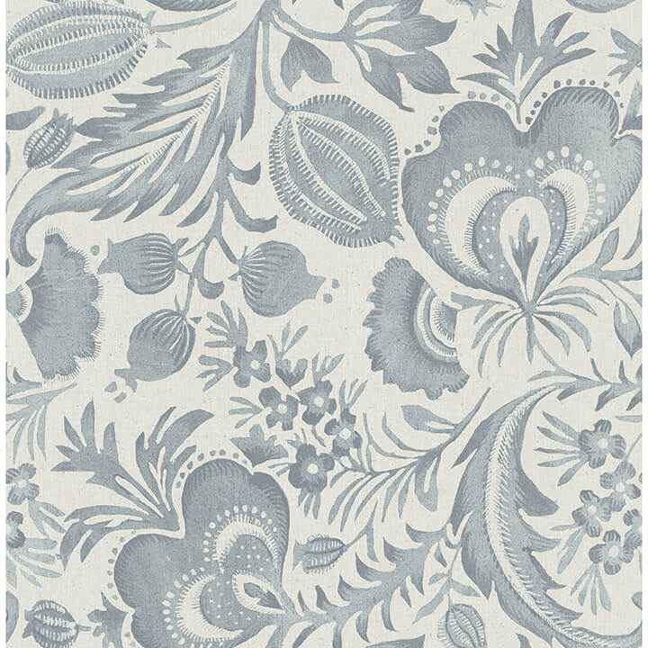 Culver Slate Jacobean Wallpaper - York Wallcoverings - 4034-26781