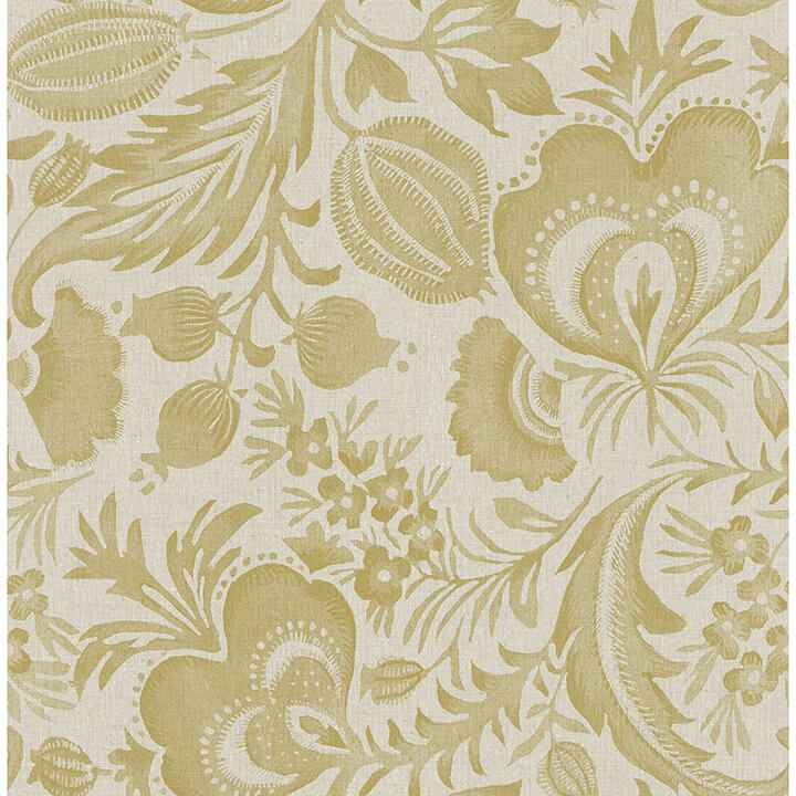 Culver Mustard Jacobean Wallpaper - York Wallcoverings - 4034-26784 - York Wallcoverings Wallpaper