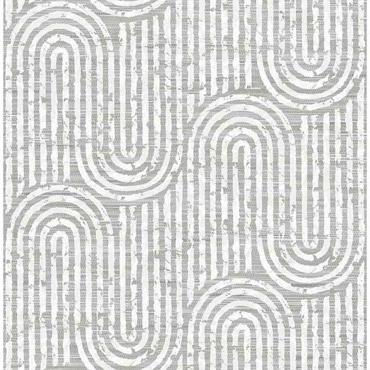 Trippet Grey Zen Waves Wallpaper - York Wallcoverings - 4034-26785