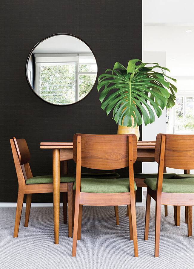 colcord-black-sisal-grasscloth-wallpaper-york-wallcoverings-4034-72100 - York Wallcoverings Wallpaper