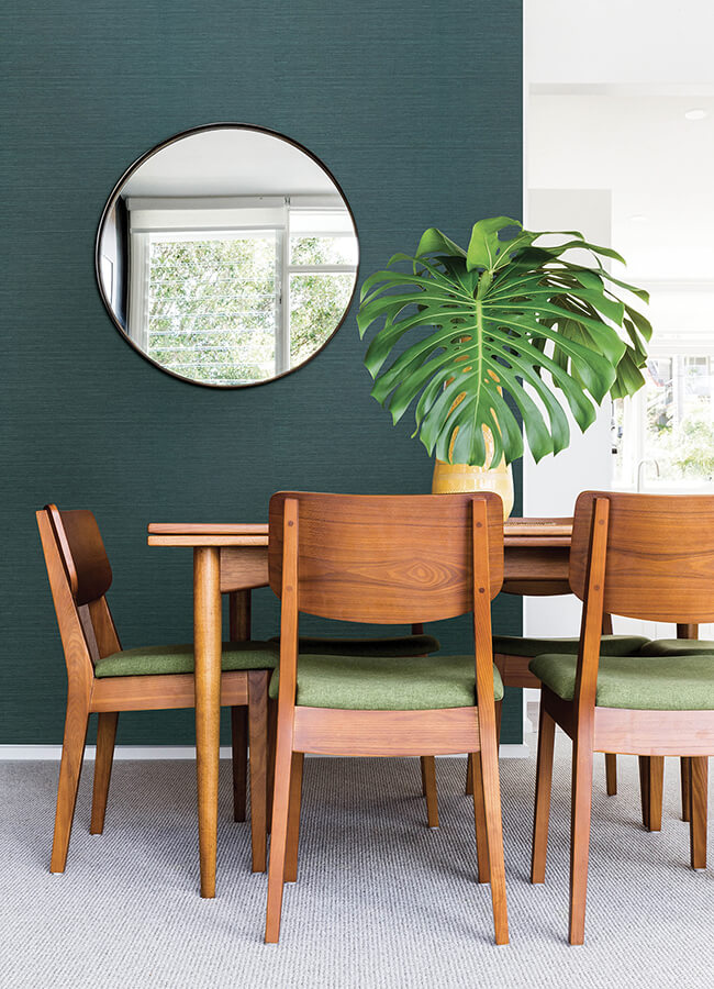 colcord-teal-sisal-grasscloth-wallpaper-york-wallcoverings-4034-72101 - York Wallcoverings Wallpaper