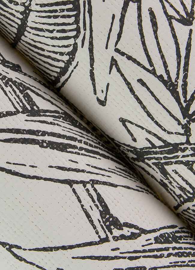 Brentwood Black Palm Leaves Wallpaper - York Wallcoverings - 4034-72115 - York Wallcoverings Wallpaper