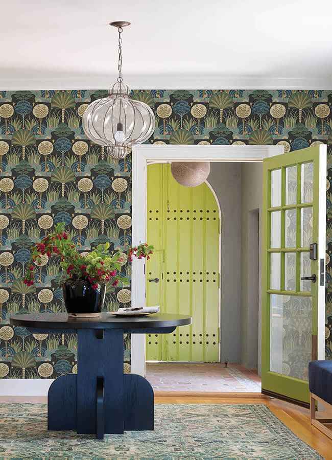 Mandeville Multicolor Tropical Paradise Wallpaper - York Wallcoverings - 4034-72120 - York Wallcoverings Wallpaper