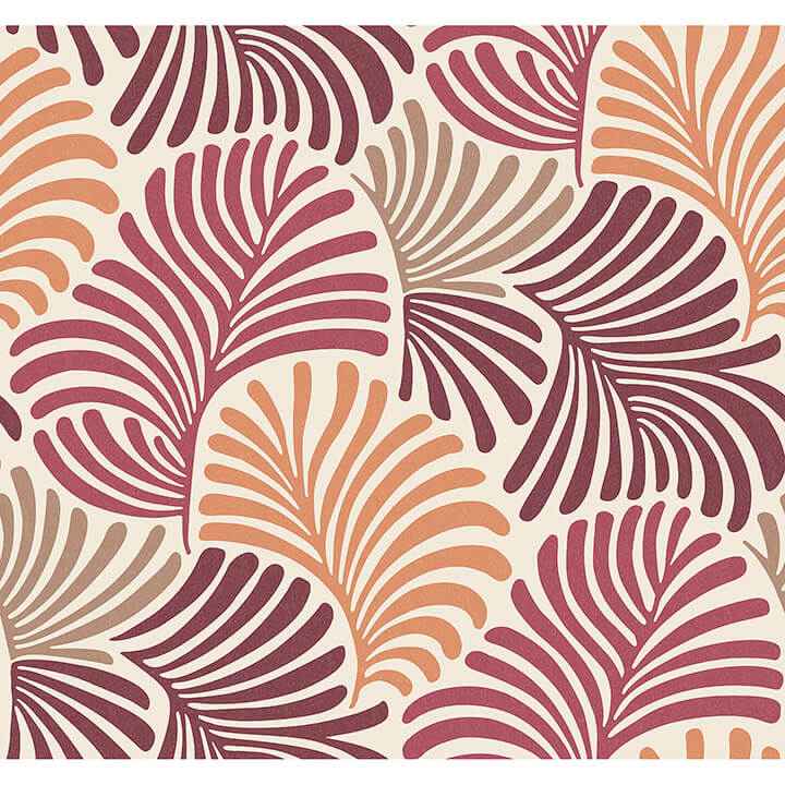 Trousdale Raspberry Fanning Flora Wallpaper - York Wallcoverings - 4034-72128 - York Wallcoverings Wallpaper