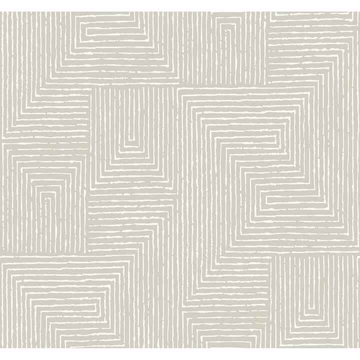 Mortenson Light Grey Geometric Wallpaper - York Wallcoverings - 4034-72141 - York Wallcoverings Wallpaper