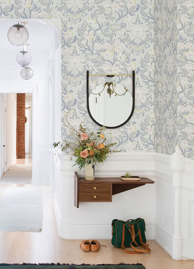 lisa-bone-floral-damask-wallpaper-york-wallcoverings-4143-22015 - York Wallcoverings Papel pintado