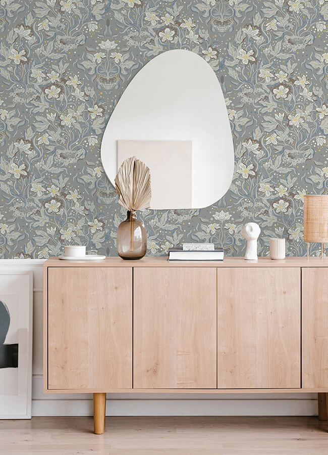 lisa-stone-floral-damask-wallpaper-york-wallcoverings-4143-22018 - York Wallcoverings Wallpaper