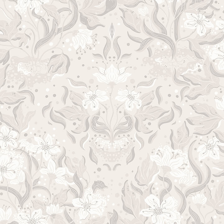 lisa-grey-floral-damask-wallpaper-york-wallcoverings-4143-22019 - York Wallcoverings Wallpaper