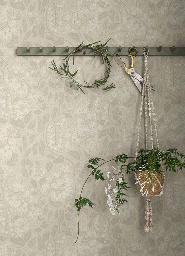 Turi Wheat Twining Vines Wallpaper - York Wallcoverings - 4143-22022 - York Wallcoverings Wallpaper
