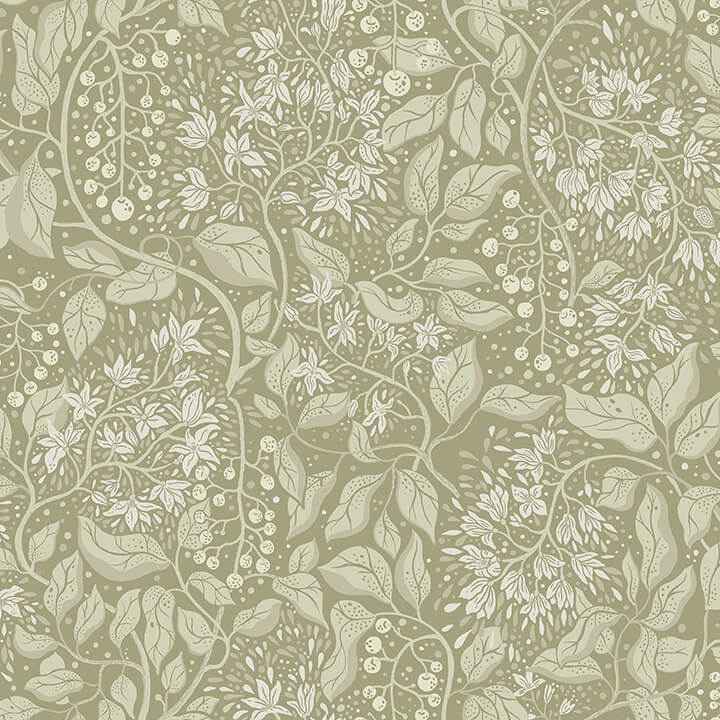 Turi Moss Twining Vines Wallpaper - York Wallcoverings - 4143-22024 - York Wallcoverings Wallpaper