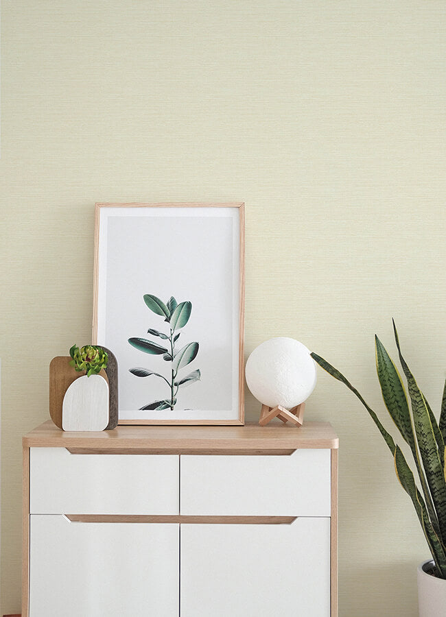agave-yellow-faux-grasscloth-wallpaper-york-wallcoverings-4143-24280 - York Wallcoverings Papel pintado