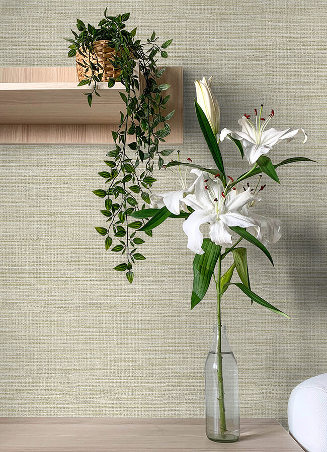 exhale-light-yellow-texture-wallpaper-york-wallcoverings-4143-26463 - York Wallcoverings Wallpaper