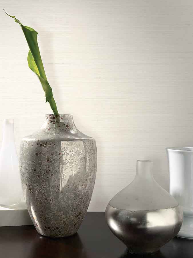 Luxe Silk Pearl Texture Stripe Wallpaper - York Wallcoverings - 4140-3731 - York Wallcoverings Wallpaper