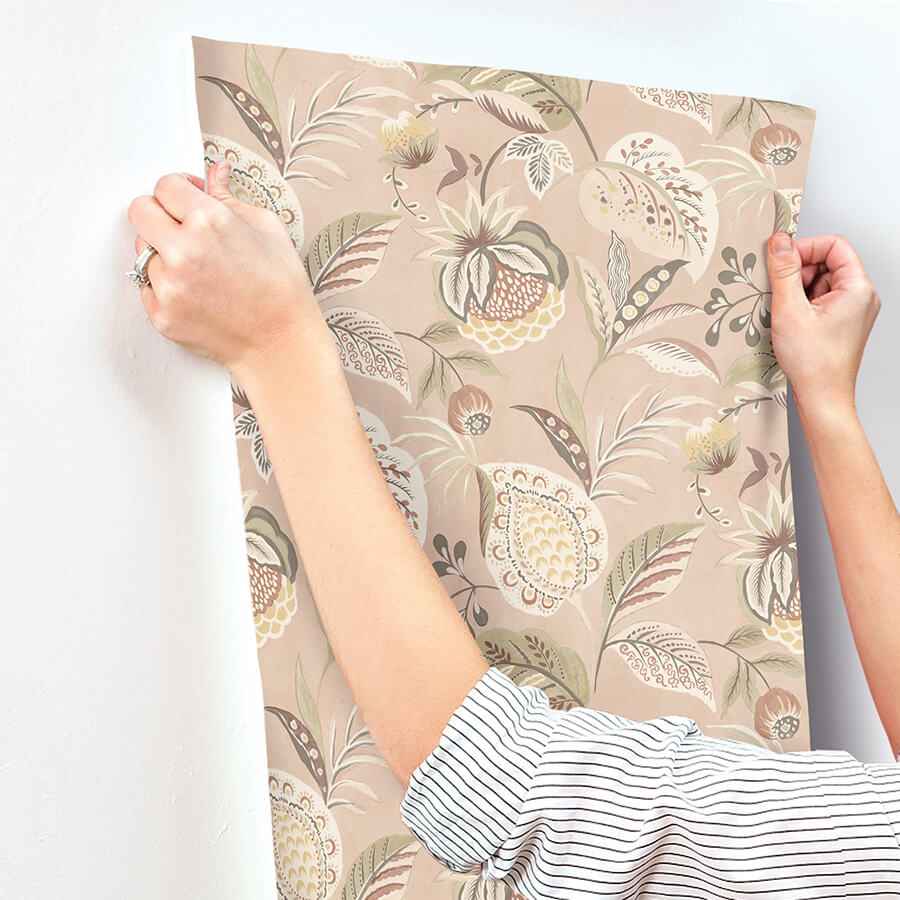 Bohemian Blush Jacobean Wallpaper - York Wallcoverings - 3125-72303 - York Wallcoverings Wallpaper