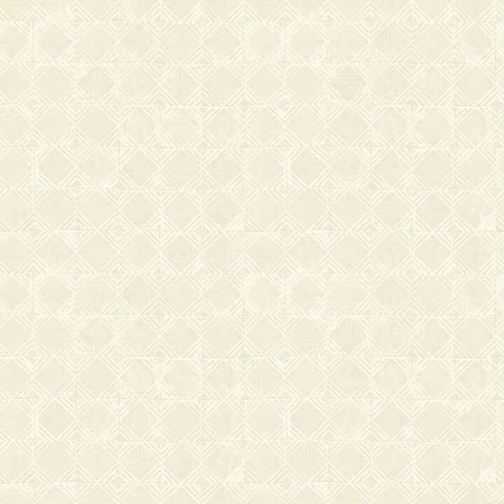 Button Block Taupe Geometric Wallpaper - York Wallcoverings - 3125-72307