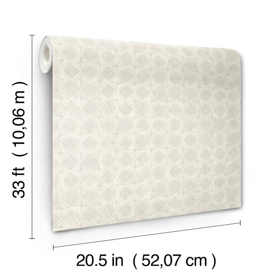 button-block-light-grey-geometric-wallpaper-york-wallcoverings-3125-72309 - York Wallcoverings Papel pintado