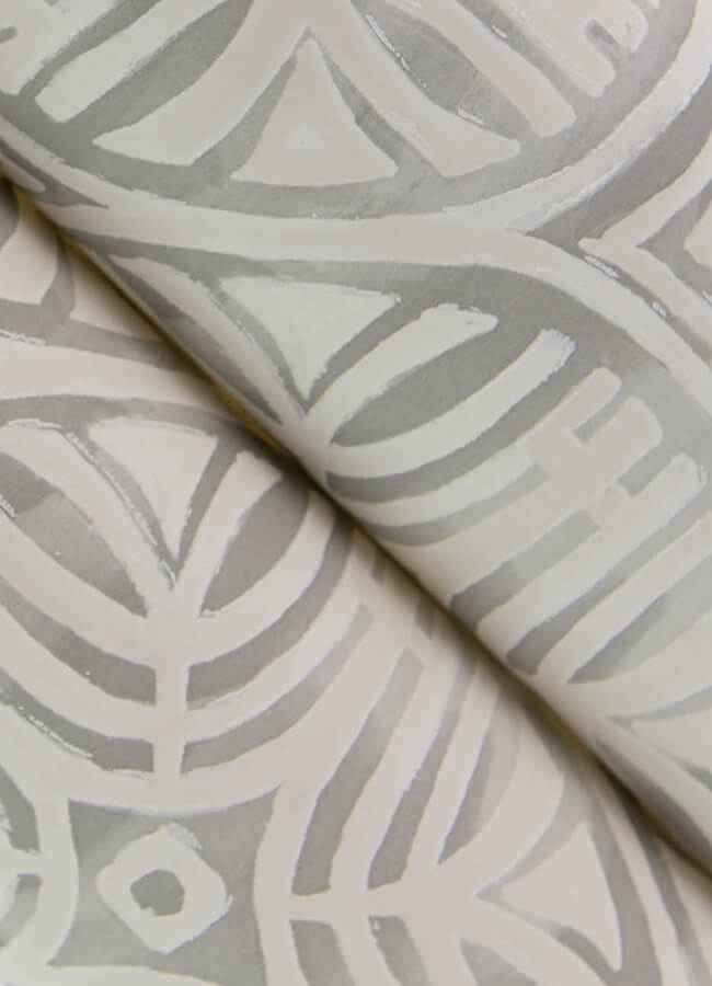 Sandee Grey Medallion Wallpaper - York Wallcoverings - 3125-72313 - York Wallcoverings Wallpaper