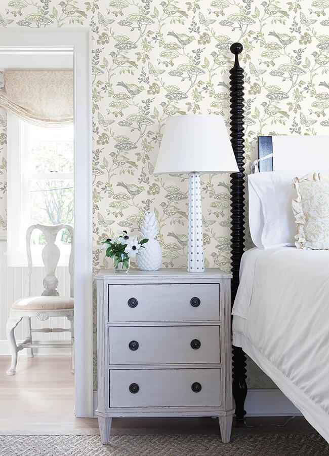Malmo Green Trail Wallpaper - York Wallcoverings - 3125-72315 - York Wallcoverings Wallpaper