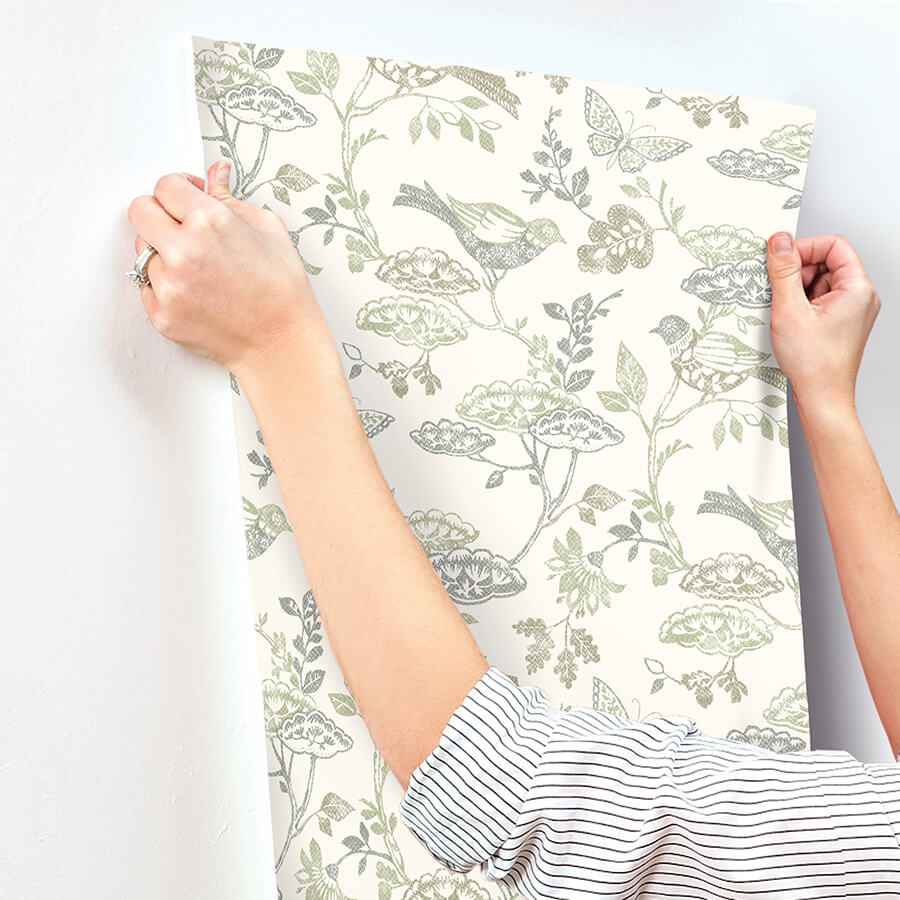 Malmo Green Trail Wallpaper - York Wallcoverings - 3125-72315 - York Wallcoverings Wallpaper