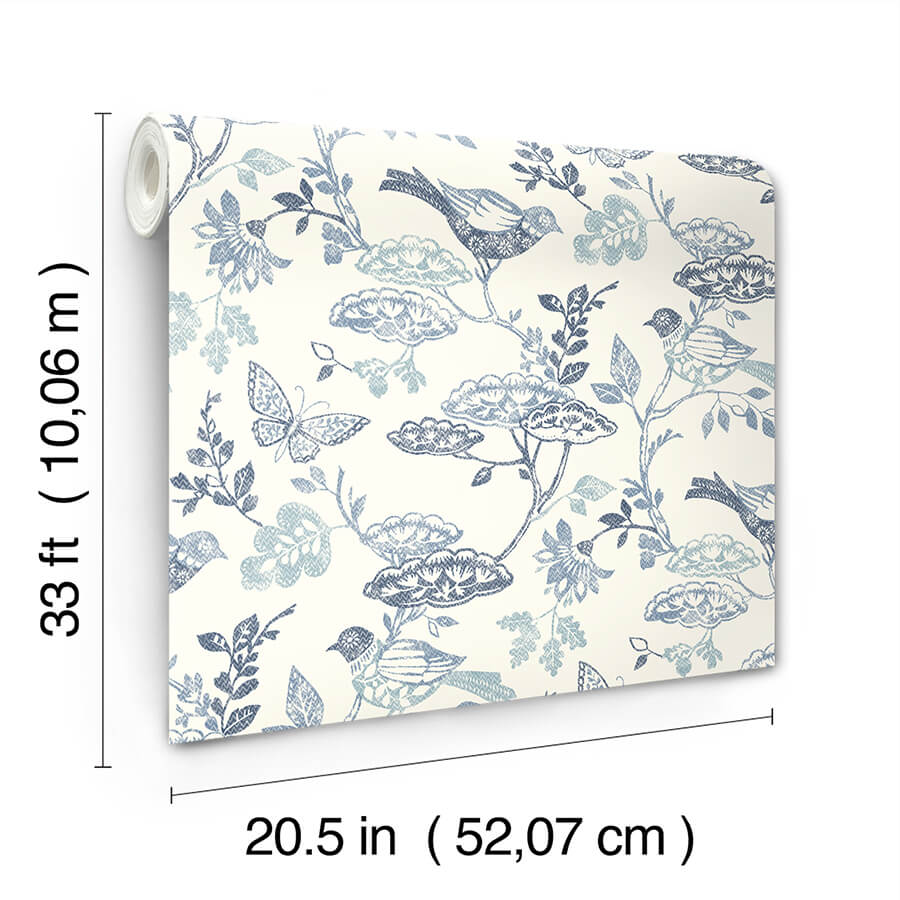malmo-blue-trail-wallpaper-york-wallcoverings-3125-72316 - York Wallcoverings Papel pintado