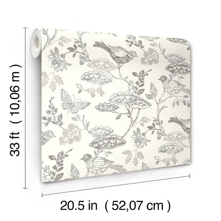 Malmo Black Trail Wallpaper - York Wallcoverings - 3125-72319 - York Wallcoverings Wallpaper