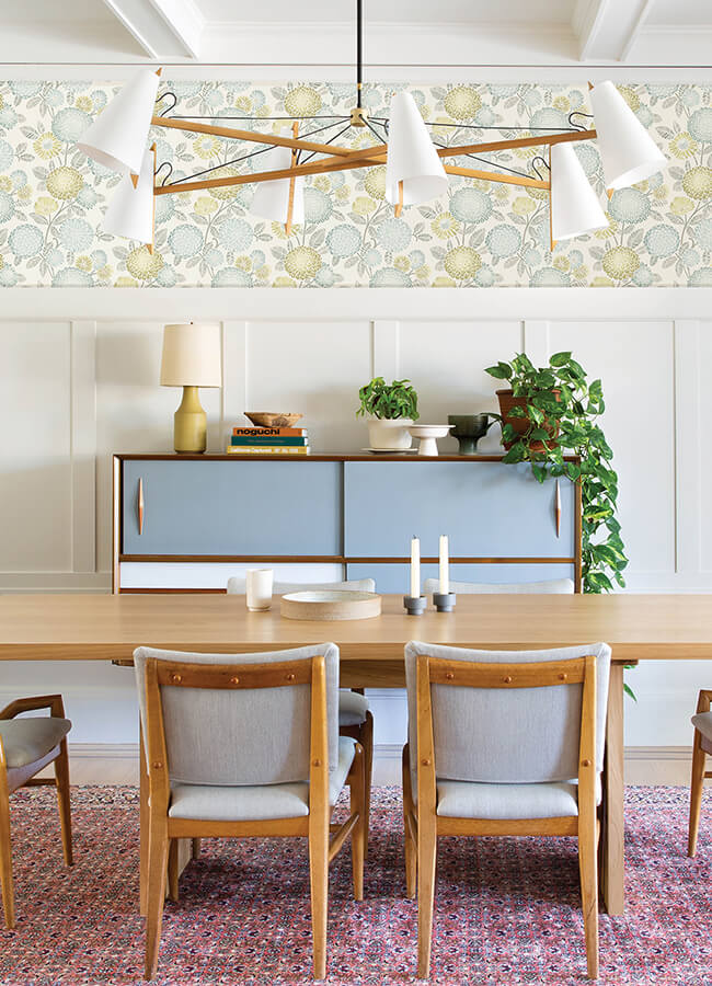 zalipie-lime-floral-trail-wallpaper-york-wallcoverings-3125-72330 - York Wallcoverings Wallpaper