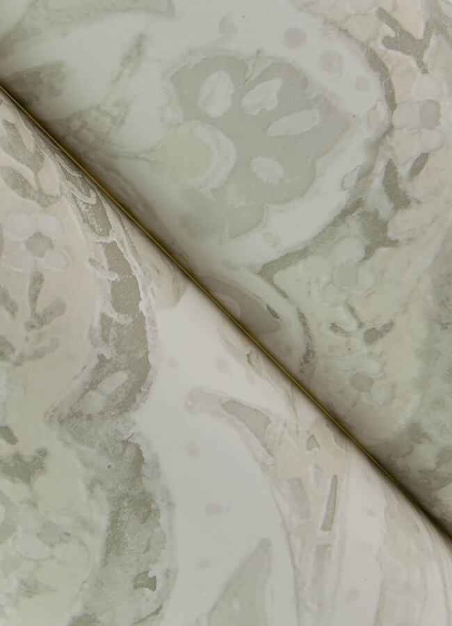 Mimir Dove Quilted Damask Wallpaper - York Wallcoverings - 3125-72339 - York Wallcoverings Wallpaper