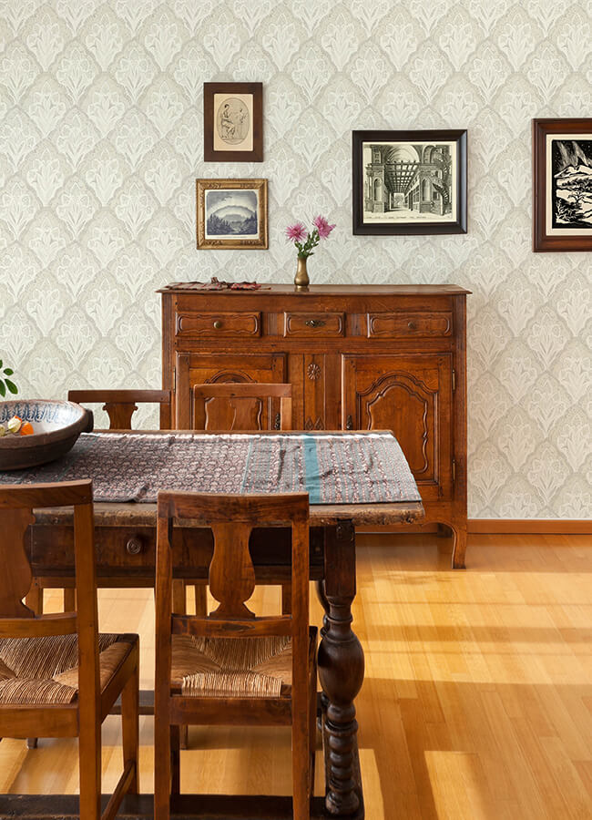 mimir-dove-quilted-damask-wallpaper-york-wallcoverings-3125-72339 - York Wallcoverings Wallpaper