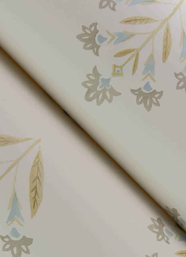 Kova Yellow Floral Crest Wallpaper - York Wallcoverings - 3125-72348 - York Wallcoverings Wallpaper