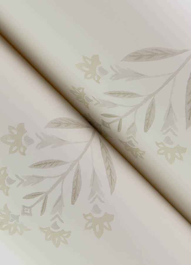 Kova Dove Floral Crest Wallpaper - York Wallcoverings - 3125-72349 - York Wallcoverings Wallpaper