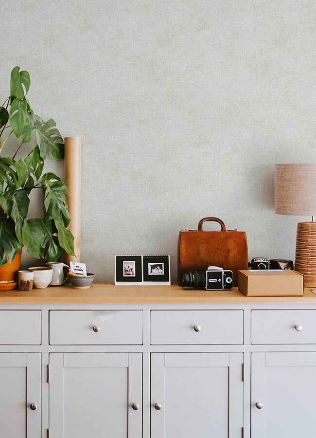Homespun Grey Textured Wallpaper - York Wallcoverings - 3125-72360 - York Wallcoverings Wallpaper