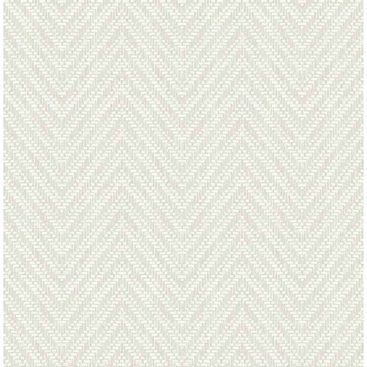 Glynn Silver Chevron Wallpaper - York Wallcoverings - 4122-26651