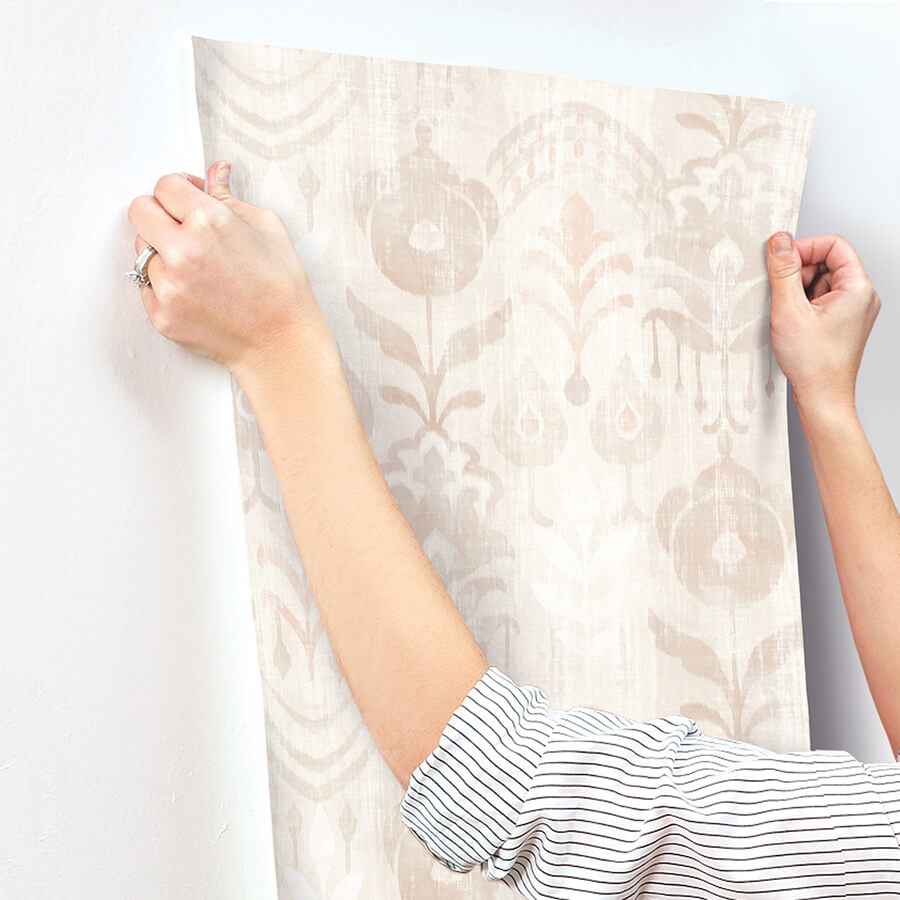 Pavord Pink Floral Shibori Wallpaper - York Wallcoverings - 4122-27014 - York Wallcoverings Wallpaper