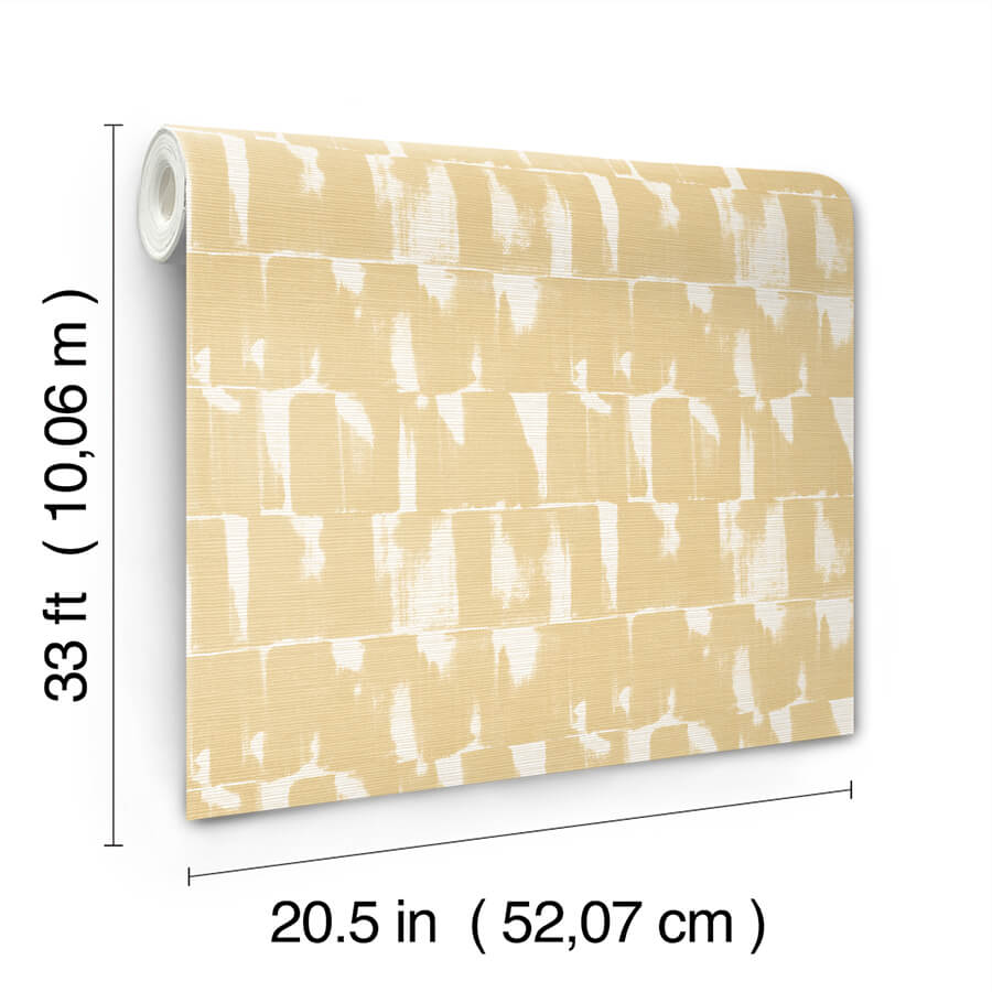 Bancroft Gold Artistic Stripe Wallpaper - York Wallcoverings - 4122-27021 - York Wallcoverings Wallpaper