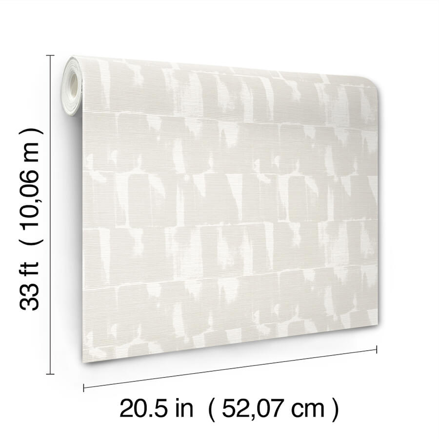 Bancroft Dove Artistic Stripe Wallpaper - York Wallcoverings - 4122-27024 - York Wallcoverings Wallpaper