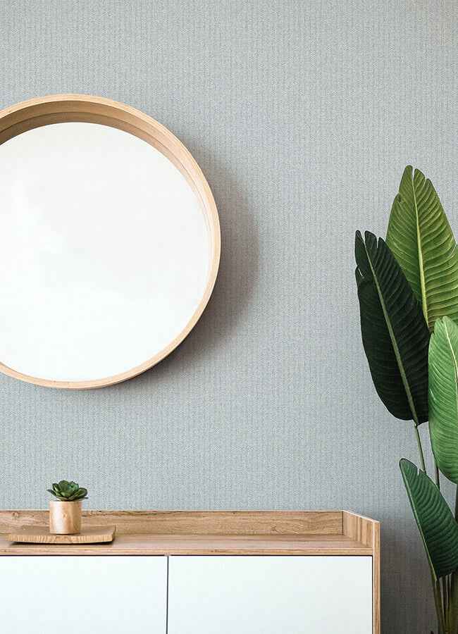 Lawndale Blue Textured Pinstripe Wallpaper - York Wallcoverings - 4122-27028 - York Wallcoverings Wallpaper