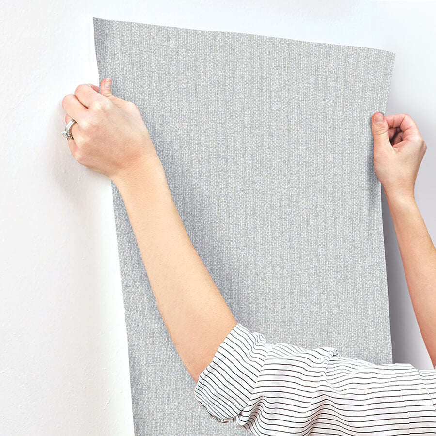 lawndale-blue-textured-pinstripe-wallpaper-york-wallcoverings-4122-27028 - York Wallcoverings Wallpaper