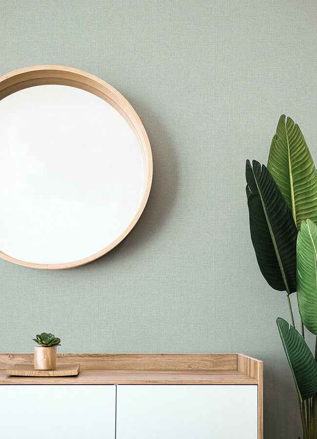 Lawndale Sage Textured Pinstripe Wallpaper - York Wallcoverings - 4122-27029 - York Wallcoverings Wallpaper
