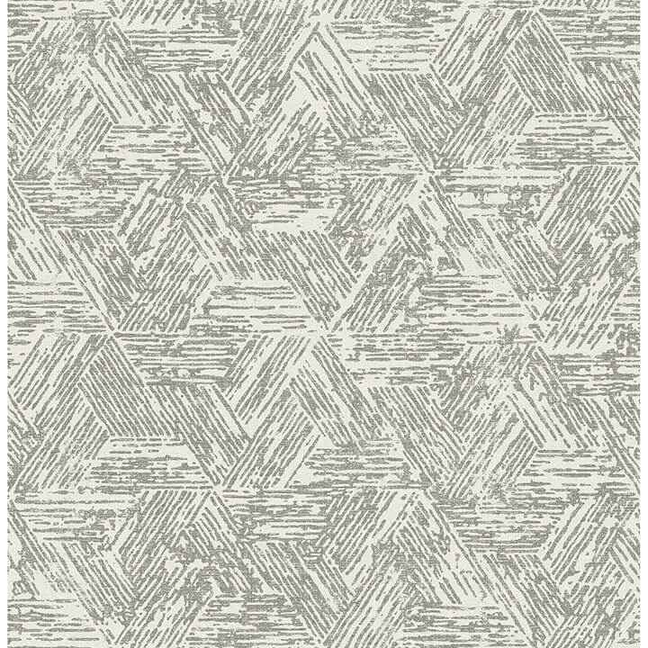 Retreat Charcoal Quilted Geometric Wallpaper - York Wallcoverings - 4122-27031 - York Wallcoverings Wallpaper