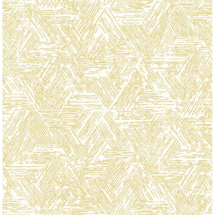 Retreat Yellow Quilted Geometric Wallpaper - York Wallcoverings - 4122-27032 - York Wallcoverings Wallpaper